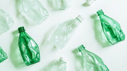 Plastic reduction advertising, plastic reduction public welfare, plastic reduction environmental protection, cleaning day, plastic reduction concept, plastic bottles
