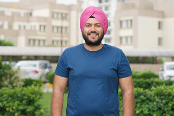 Happy Sikh Indian Man Smiling
