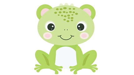 Obraz premium a happy, smiling frog 