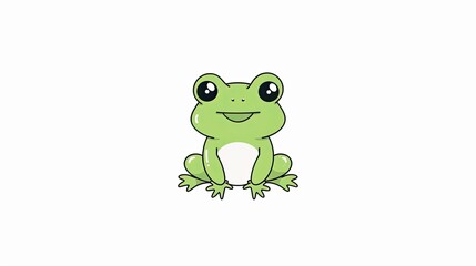 a happy, smiling frog