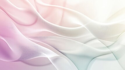 Fototapeta premium Minimalist background with ephemeral geometric shapes, featuring soft, flowing lines and a sense of delicate movement.