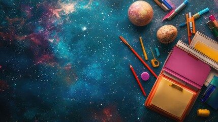 School Supplies. AI generated illustration.