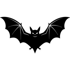 Bat Silhouette Black Vector