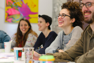 Fototapeta premium Adult Education Course on Creative Entrepreneurship: Inspiring Innovation and Business Strategies