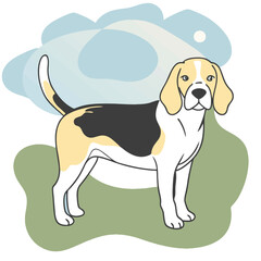 Beagle design and vector art.