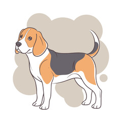 Beagle design and vector art.