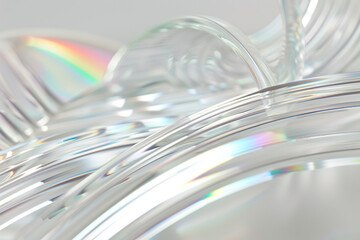 Abstract Transparent Glass Background