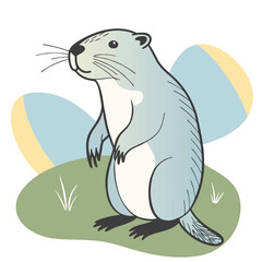 Beaver design and vector art.