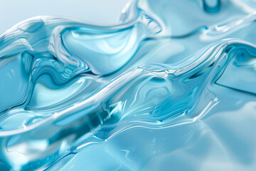 Blue Abstract Glass Background