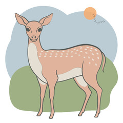 Deer design and vector art.