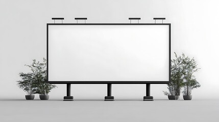 Fototapeta premium Blank Billboard in City