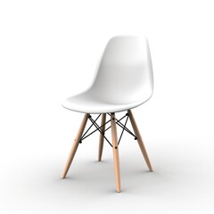 Modern minimalistic chair isolated on white background. Furniture concept.