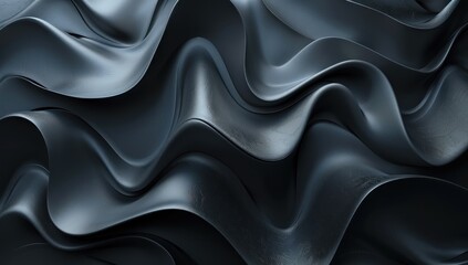 Obraz premium Abstract Dark Grey Waves