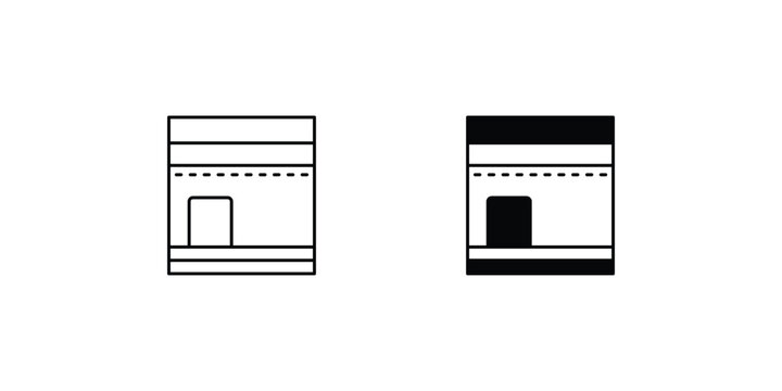 macca set icon with white background vector stock illustration