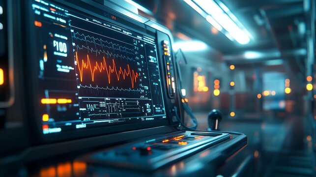 A computer monitor displays a graph of some sort
