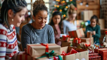 Volunteering at Christmas - Organizing Toy Drive and Wrapping Holiday Gifts for Community
