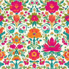 seamless pattern with flowers