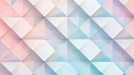 Obraz premium Abstract geometric seamless pattern with diamond shapes and pastel shades, soft and calming