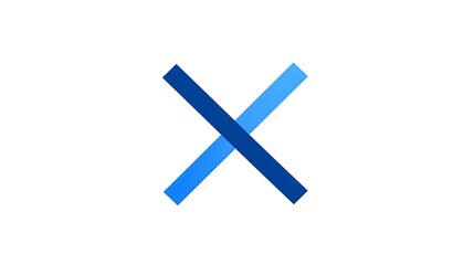 Fototapeta premium Abstract Blue Ribbon Design