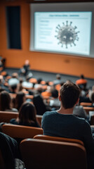 Public Health Lecture on Epidemic Prevention with Attentive Audience  