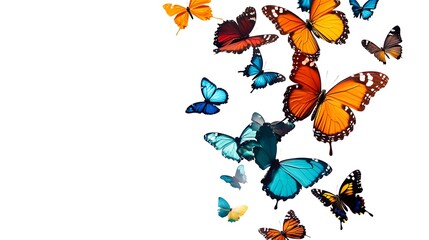 A Colorful Gathering of Butterflies