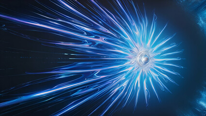 Fototapeta premium blue light burst