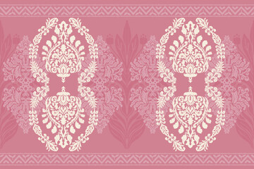 Motifs African boho paisley Floral embroidery Ikat pattern border. Ethnic ikat floral Ethnic Indian Pattern Ikat pattern Ethnic Pattern.Border indian floral Aztec embroidery border seamless patterns.