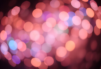 Fototapeta premium Bokeh lights in the dark blur