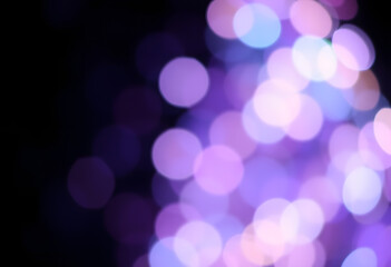 Fototapeta premium Bokeh lights in the dark blur
