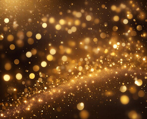 Fototapeta premium Gold, gold background, gold glitter, glitter, glitter background, glamorous, radiant, shining, golden light, glitter background, generative AI