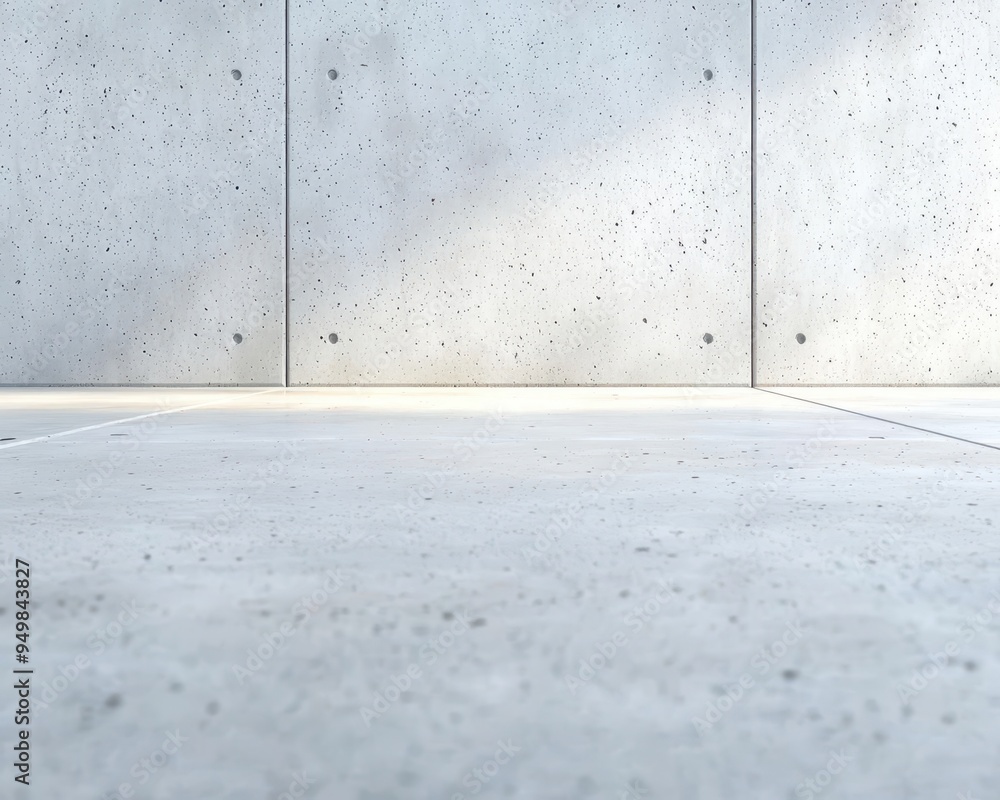 Poster smooth concrete surface with light reflections, close up photo realistic pattern background, portray