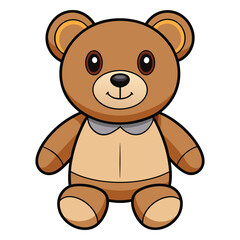 Fototapeta premium Cute teddy bear doll cartoon vector