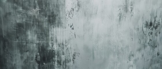 Obraz premium An abstract painting with a mix of black and white brush strokes creates a textured, moody atmosphere on the canvas.