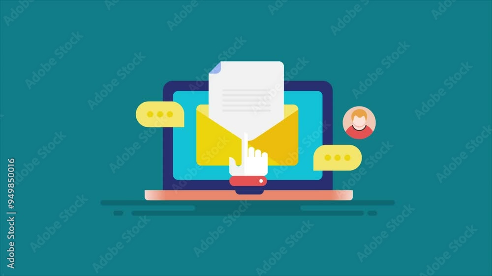 Poster email marketing strategy using multiple content format for better user engagement, improve message r