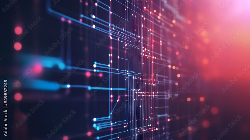 Poster minimal networking technology background big data connectivity software development wallpaper