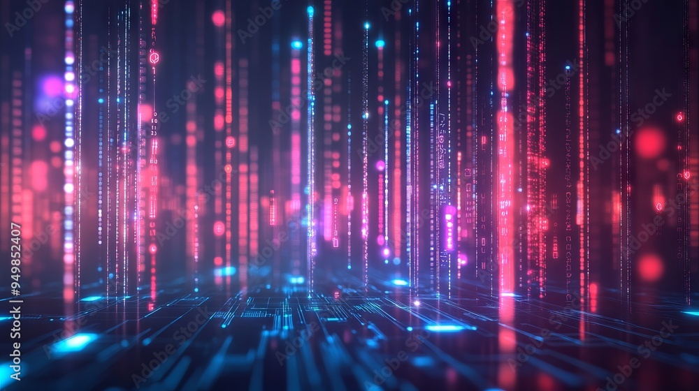 Poster minimal networking technology background big data connectivity software development wallpaper