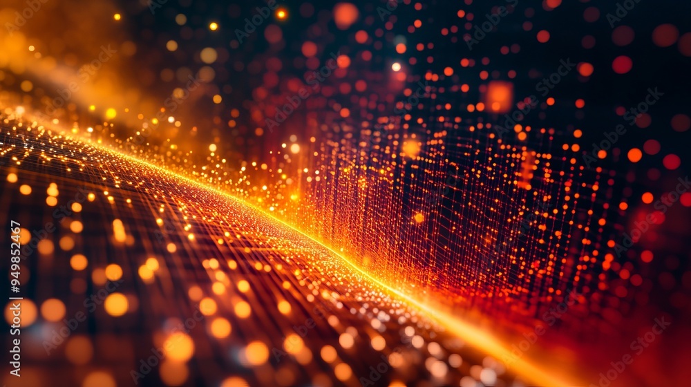 Poster minimal networking technology background big data connectivity software development wallpaper