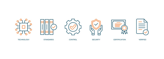 ISO27001 icon. technology, standards, control, security, certification, and verified