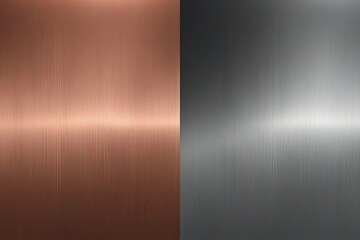High Resolution Tileable Brushed Metal Texture in Copper and Silver Finish