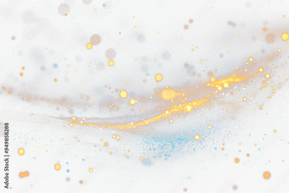 Poster golden bokeh light transparent overlay background,