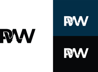 Obraz premium pwn logo design