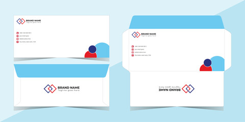 Modern Innovative Minimalist Cleand Corporate Business Print Ready Envelope Template