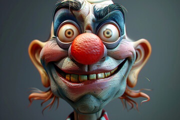 Funny fantasy cartoon character created with AI generative concept