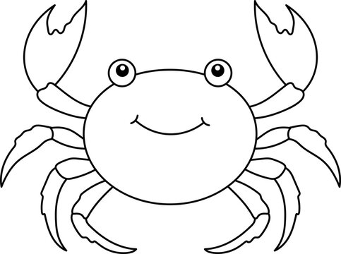 recommend clip art: Cute crab clipart design illustration