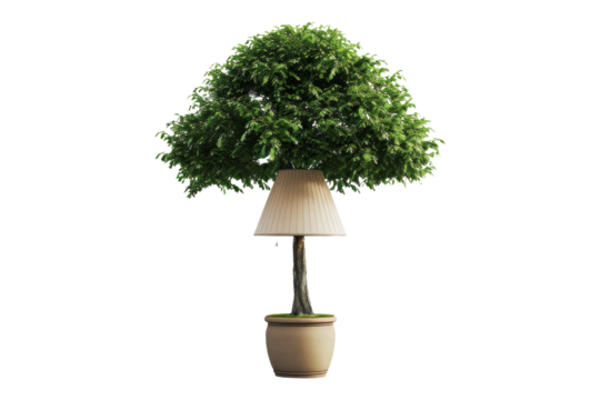 Tree with Lamp Shade