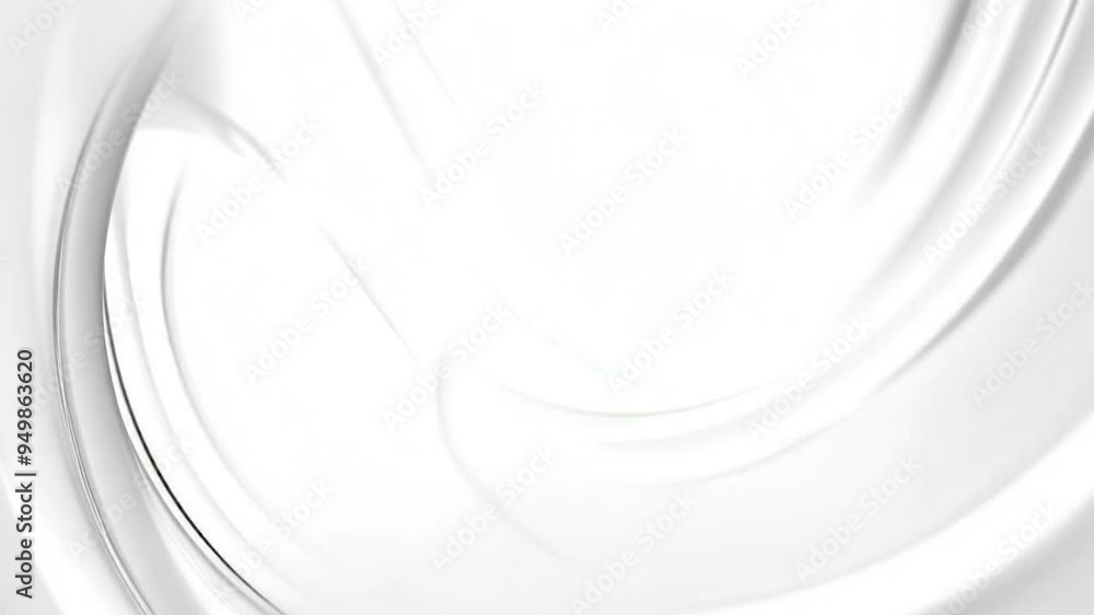 Poster abstract white smooth curved lines on neutral background for minimalist design concepts motion video