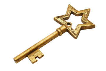 Golden Star Shaped Key