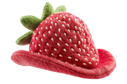 Strawberry Hat Isolated