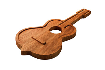 Wooden Guitar Shape - Music Symbol