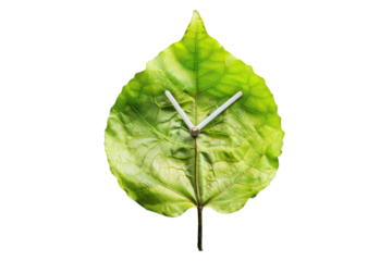 Green Leaf Clock
